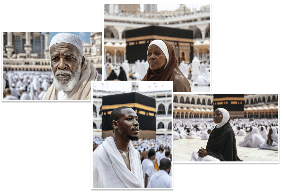 Dad doing umra